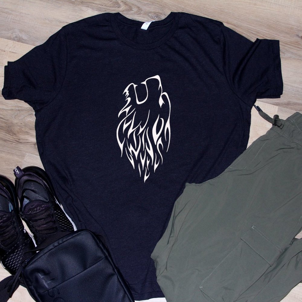 Wolf Black Men T-shirt